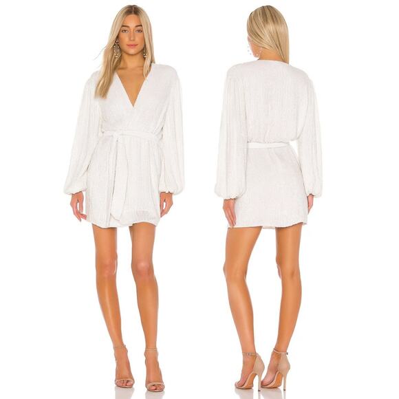 Retrofete Gabrielle Dress Sequin Embellished Robe Party Evening Bridal Wedding M - Picture 1 of 15